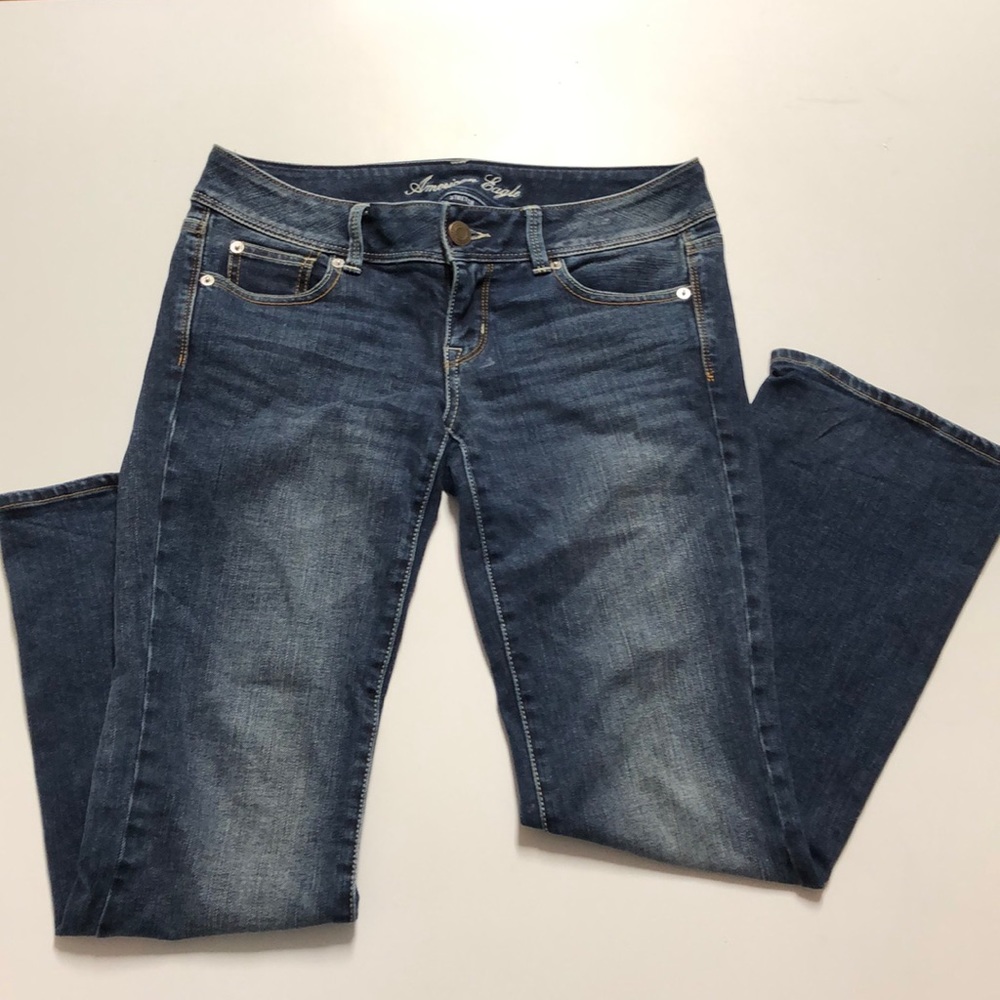 American Eagle slim bootcut jeans! Sz 4 short